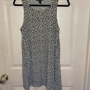 Forever 21 Dress Women’s Size M Floral Daisy Flowy Knee Length Tank Top Style